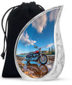 Motorcycle Cremation Urn for Ashes – Biker Tribute Funeral Urns
