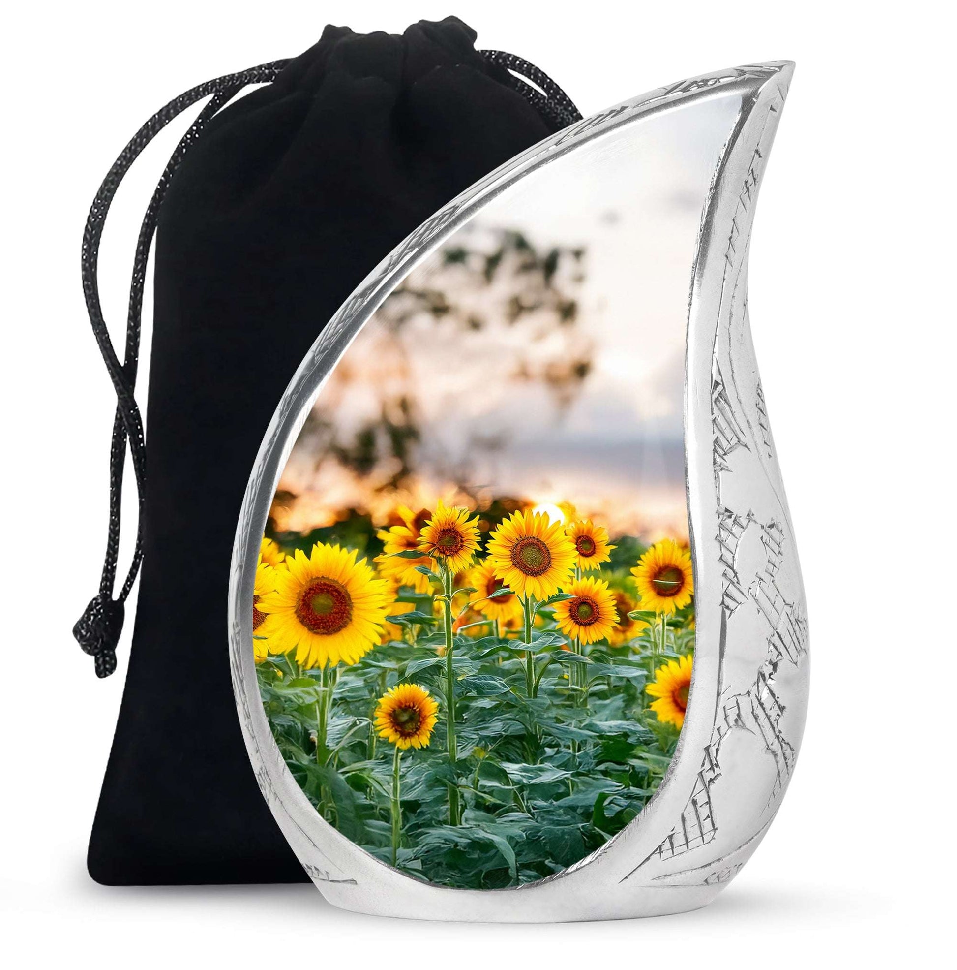 Sunflower Field Urn Human Ashes Large – Cremation Keepsakes For Men