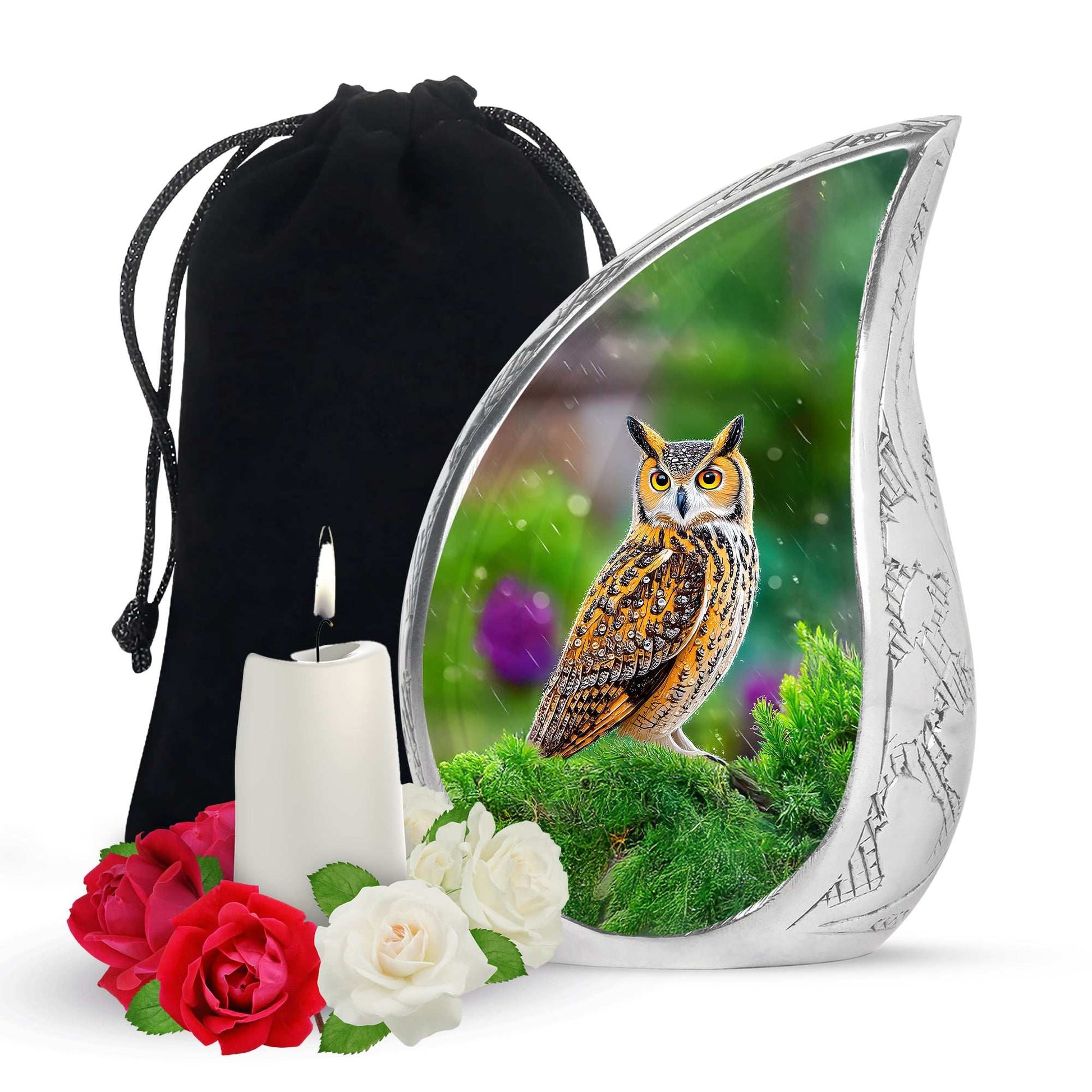 Owl Cremation Urn for Memorial Ceremony – Green Memorial Keepsakes For Ashes