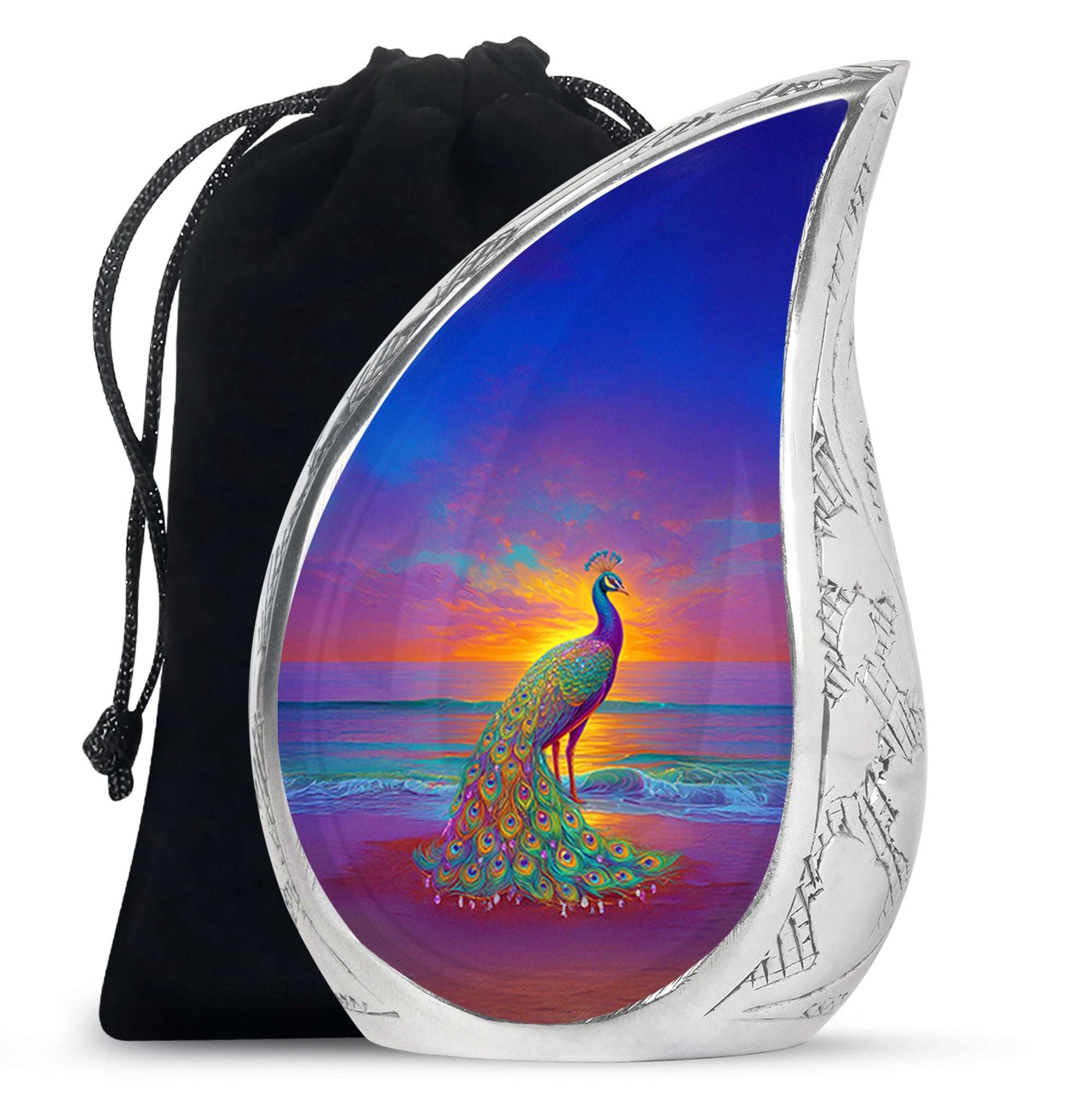 Peacock Urn Keepsakes For Ashes - Peacock Burial Urns For Humans