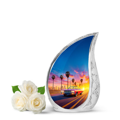 Blessed Car Cremation Urns for Human Ashes - Blue 10-inch - Yatskia