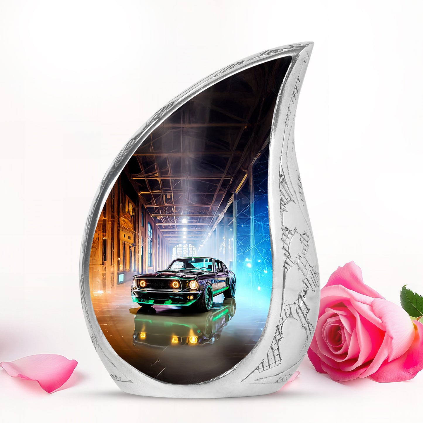 Black Car Cremation Urns - Honored Benediction 10-inch, 200 cu in - Yatskia