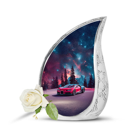 Personalized Blue Car Cremation Urns for Ashes - Enchanting - Yatskia
