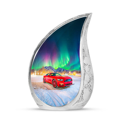 Personalized Elegant Car Cremation Urns - Blue - Yatskia