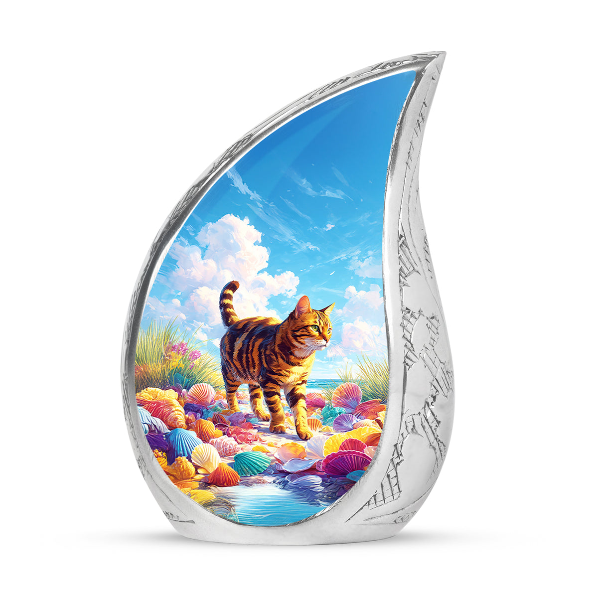 Blue Cat Comfort Cremation Urns for Human Ashes - Yatskia