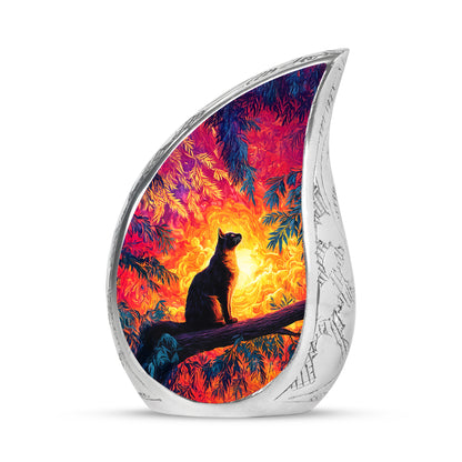 Red Sacred Cat Cremation Urns for Human Ashes - Yatskia