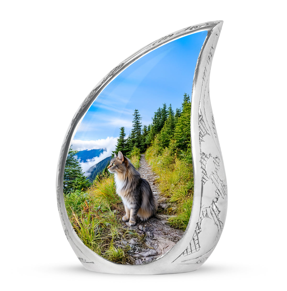 Blue Sacred Cat Cremation Urns for Human Ashes - Yatskia
