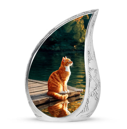 Everlasting Black Cat Legacy Urn for Human Ashes - 10-inch, 200 cu in - Yatskia