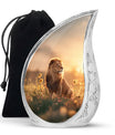 Lion Cremation Urn for Ashes - Lion Funeral Urn for Men Ashes