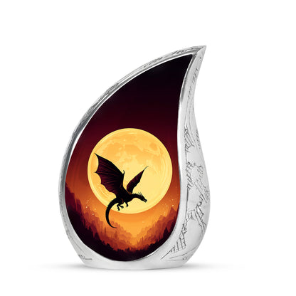 Red Dragon Cremation Urns - Honored Honor 10-inch, 200 cu in - Yatskia