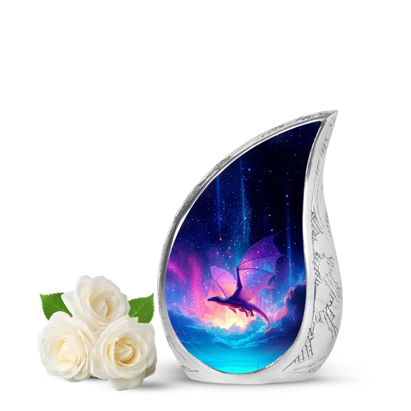 Sublime Dragon Cremation Urns for Human Ashes - Blue 10-inch - Yatskia