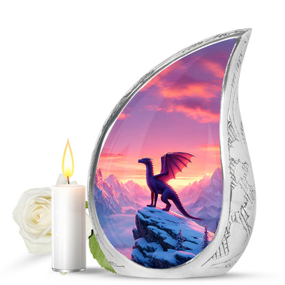 Personalized Eternal Dragon Cremation Urns - Pink 10-inch, 200 cu in - Yatskia