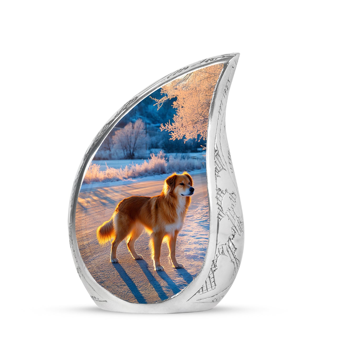 Blessed Dog Cremation Urns for Human Ashes - Blue 10-inch - Yatskia