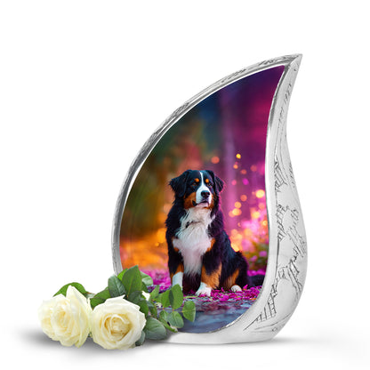 Green Treasured Dog Cremation Urns for Human Ashes - 10-inch, 200 cu in - Yatskia