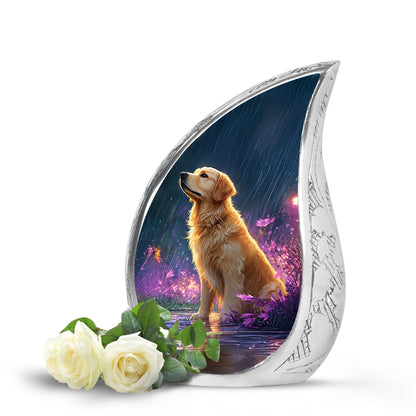 Personalized Eternal Dog Cremation Urns - Blue 10-inch, 200 cu in - Yatskia