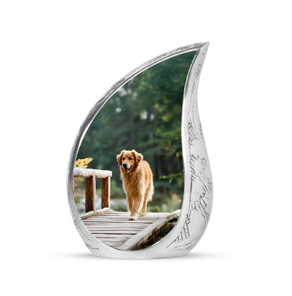 Green Dog Cremation Urns - Honored Comfort 10-inch, 200 cu in - Yatskia