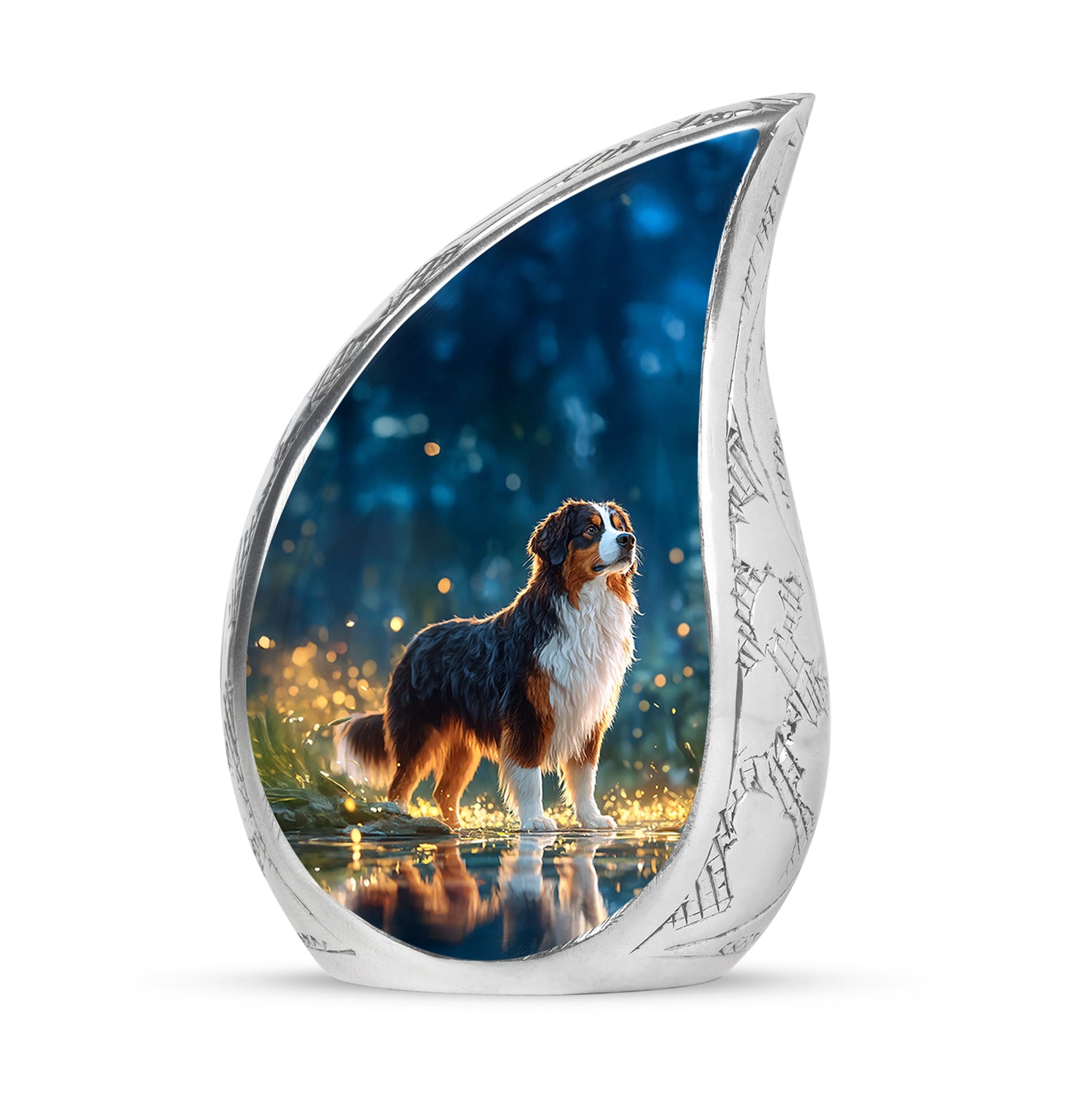 Blue Dog Cremation Urns - Enduring Comfort 10-inch, 200 cu in - Yatskia