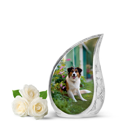 Green Treasured Dog Cremation Urns for Human Ashes - 10-inch, 200 cu in - Yatskia