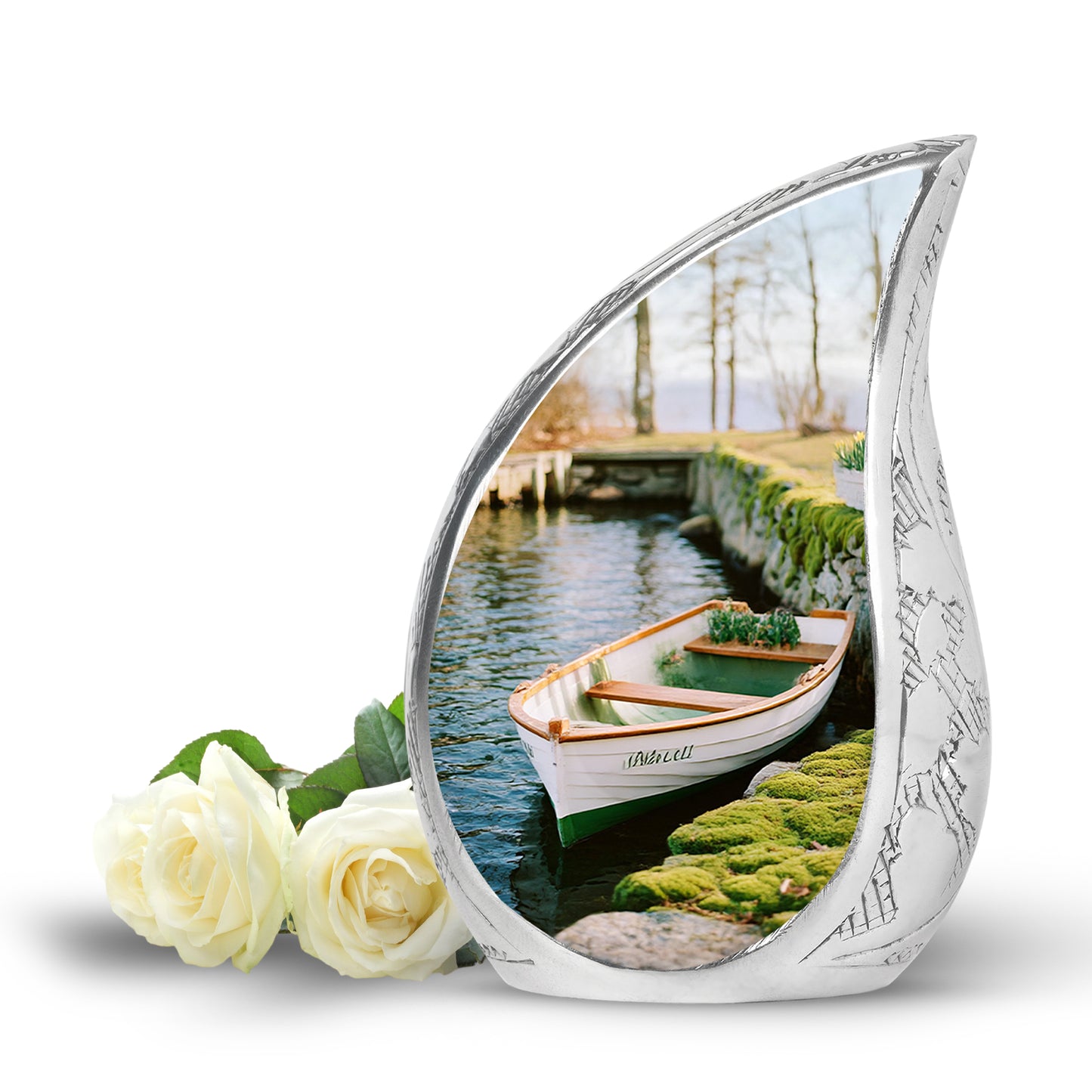 Hallowed Boat Cremation Urns for Human Ashes - Yellow 10-inch - Yatskia