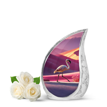 Harmonious Flamingo Cremation Urns for Human Ashes - Pink 10-inch - Yatskia