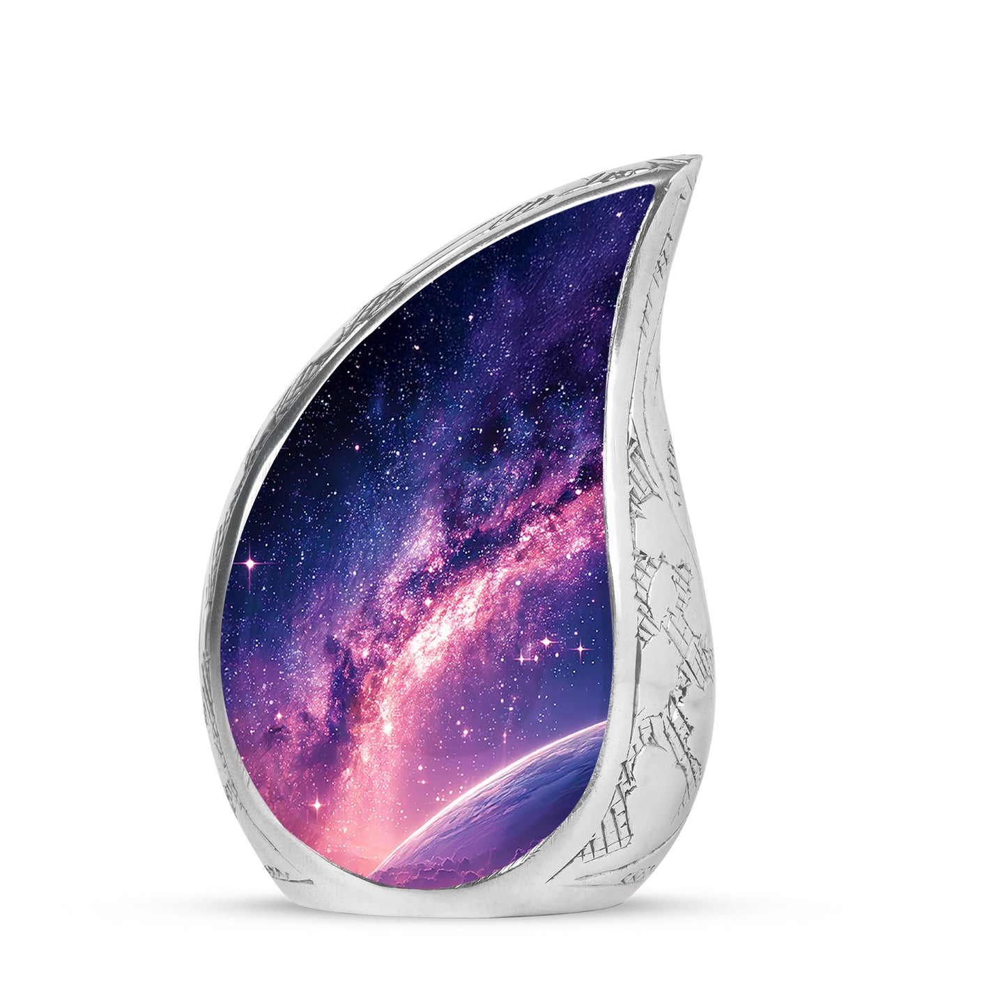 Blue Galaxy Cremation Urns - Honored Benediction 10-inch, 200 cu in - Yatskia