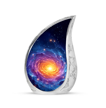 Blue Galaxy Cremation Urns - Imperial Devotion 10-inch, 200 cu in - Yatskia