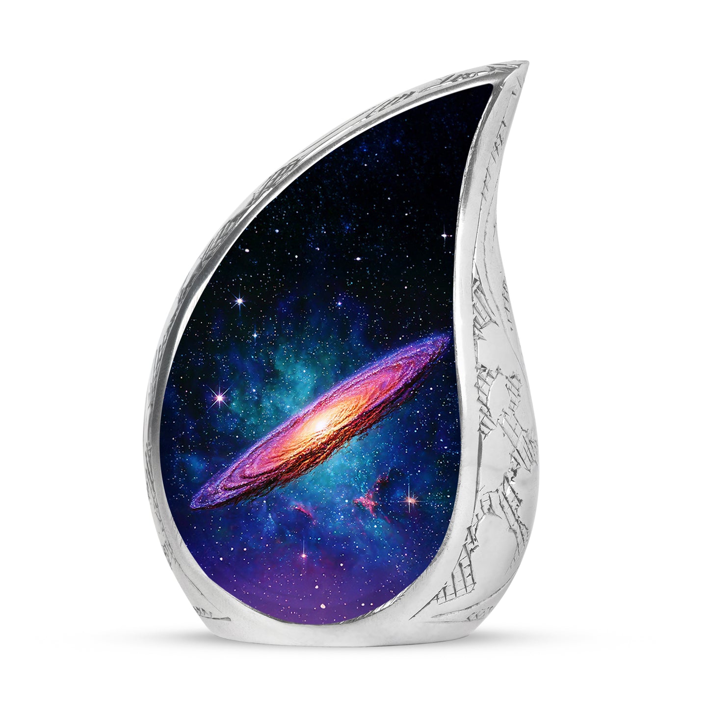 Personalized Black Galaxy Cremation Urns for Ashes - Transcendent 10-inch - Yatskia