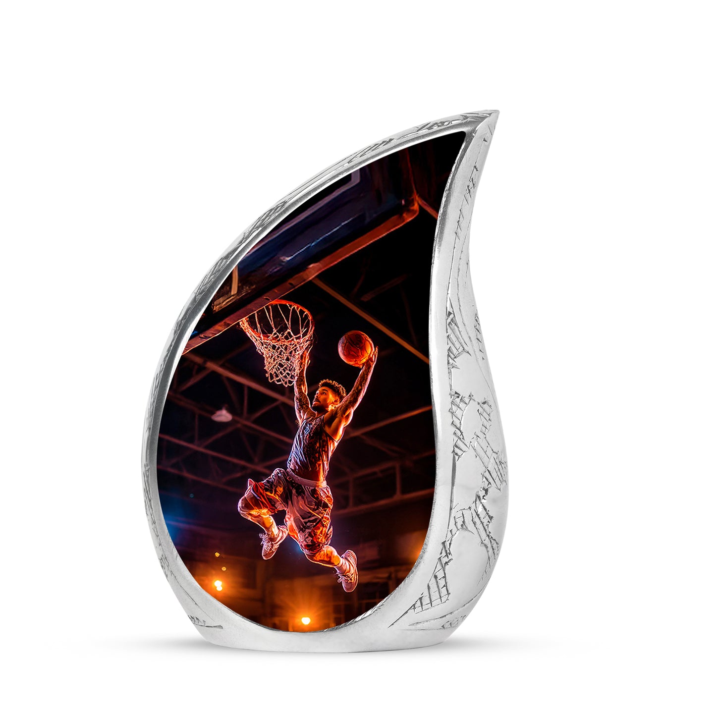 Regal Basketball Memorial Cremation Urns - Black 10-inch, 200 cu in - Yatskia