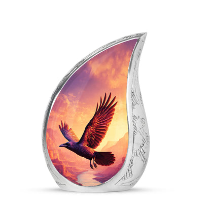 Illustrious Crow Memorial Cremation Urns - Purple - Yatskia