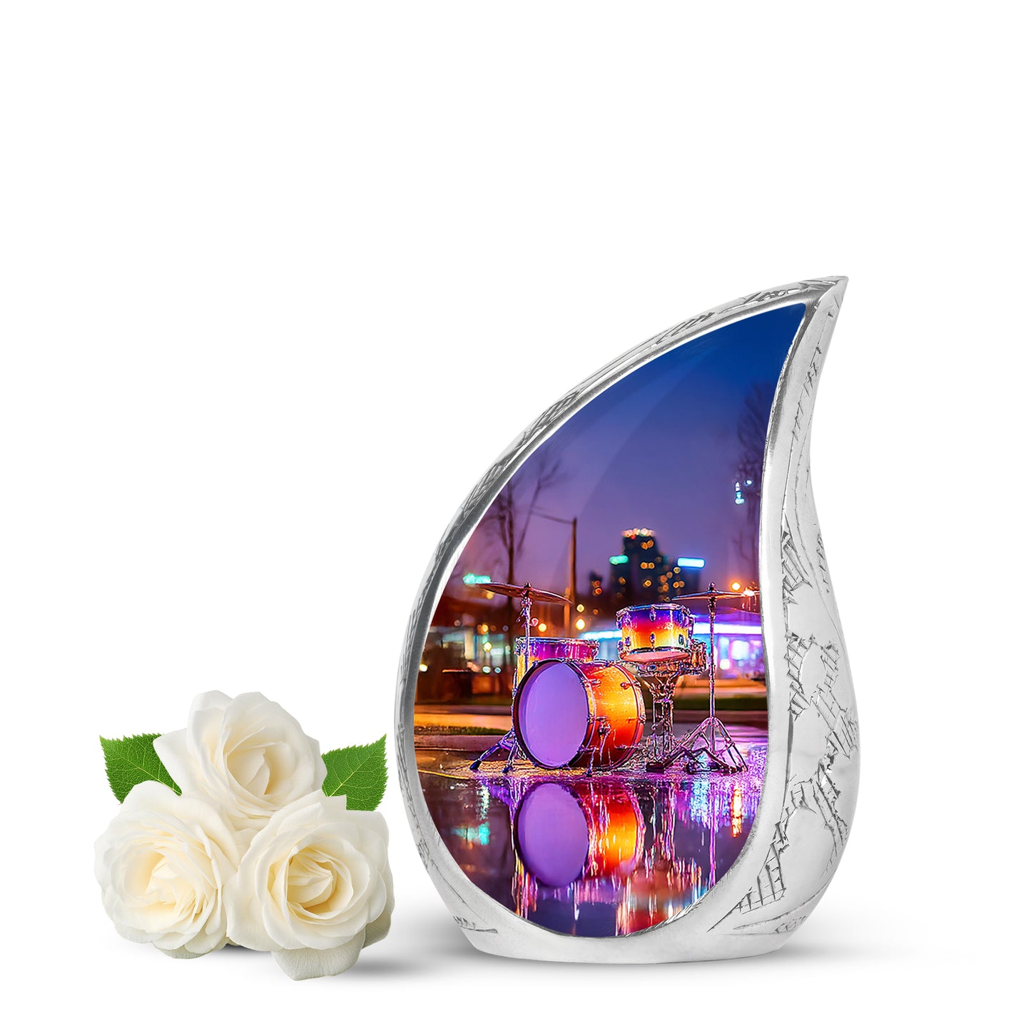 Blue Drums Cremation Urns - Glorious Promise 10-inch, 200 cu in - Yatskia