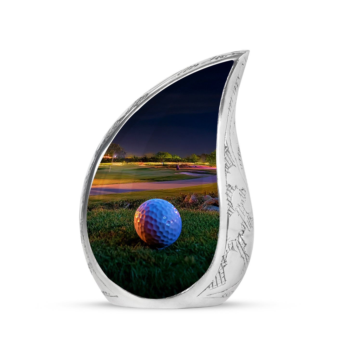 Personalized Golf Cremation Urns - Pristine Gold 10-inch, 200 cu in - Yatskia