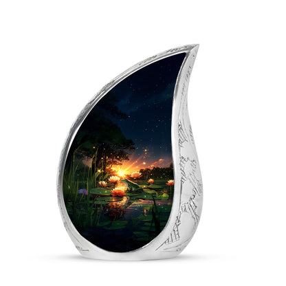 Blue Frog Cremation Urns - Enduring Reflection 10-inch, 200 cu in - Yatskia