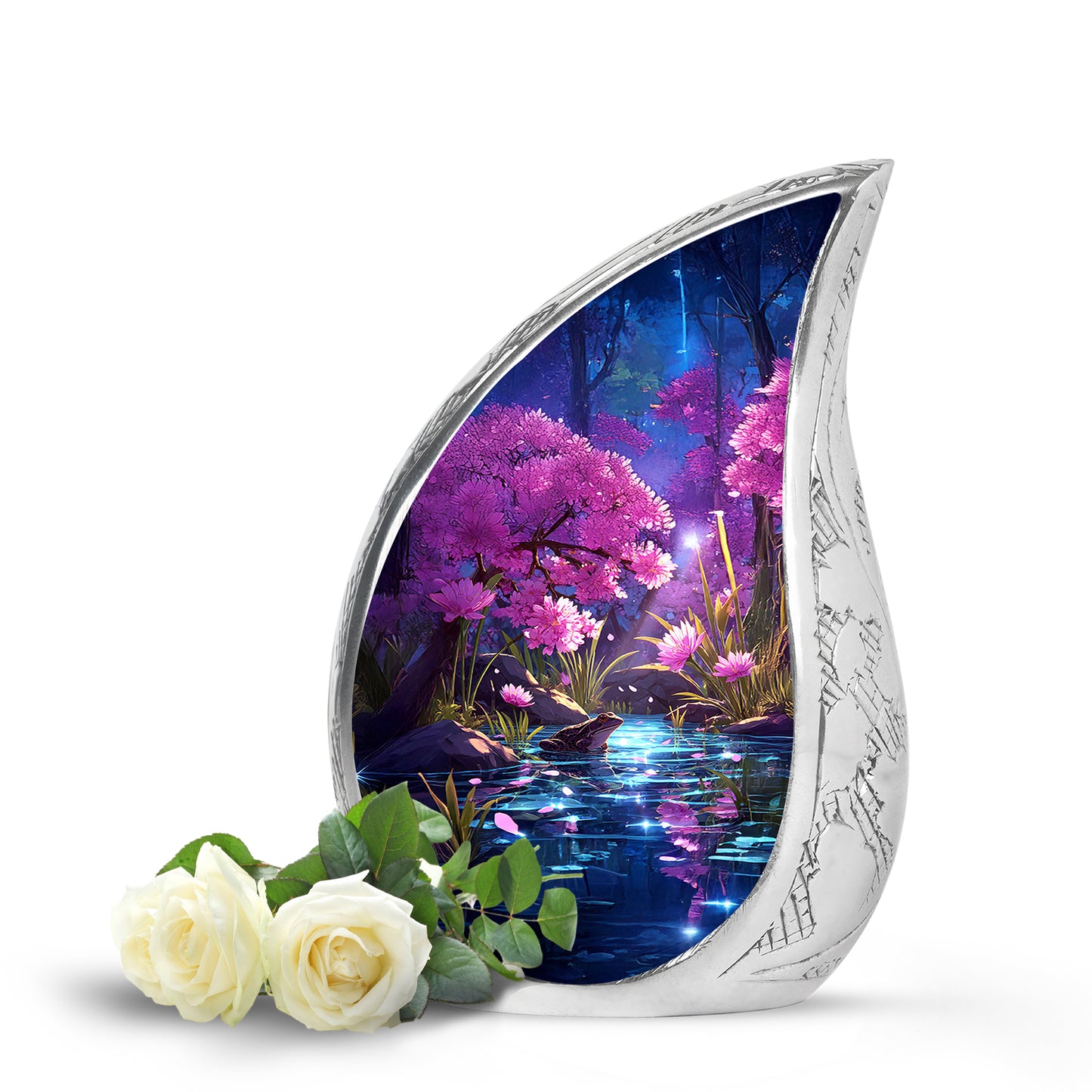 Pink Venerable Frog Cremation Urns for Human Ashes - 10-inch, 200 cu in - Yatskia