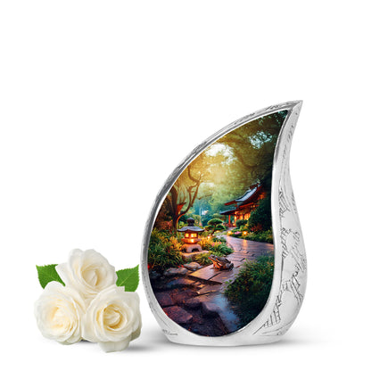 Yellow Venerable Frog Cremation Urns for Human Ashes - 10-inch, 200 cu in - Yatskia