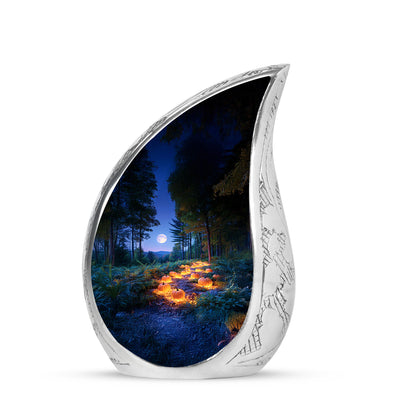 Sublime Halloween Cremation Urns for Human Ashes - Blue 10-inch - Yatskia