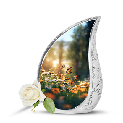Distinguished Gold Daisy Cremation Urn for Ashes - Yatskia