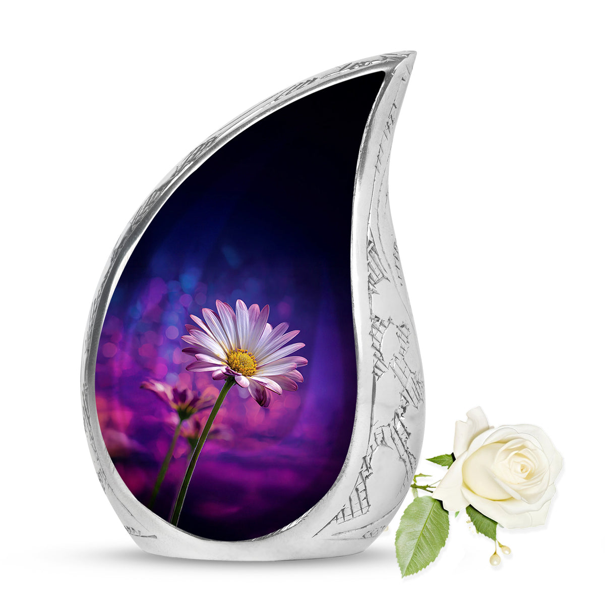 Blue Daisy Cremation Urns - Imperial Solace - Yatskia
