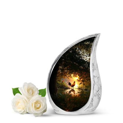Gold Hen Cremation Urns - Enduring Guardian 10-inch, 200 cu in - Yatskia
