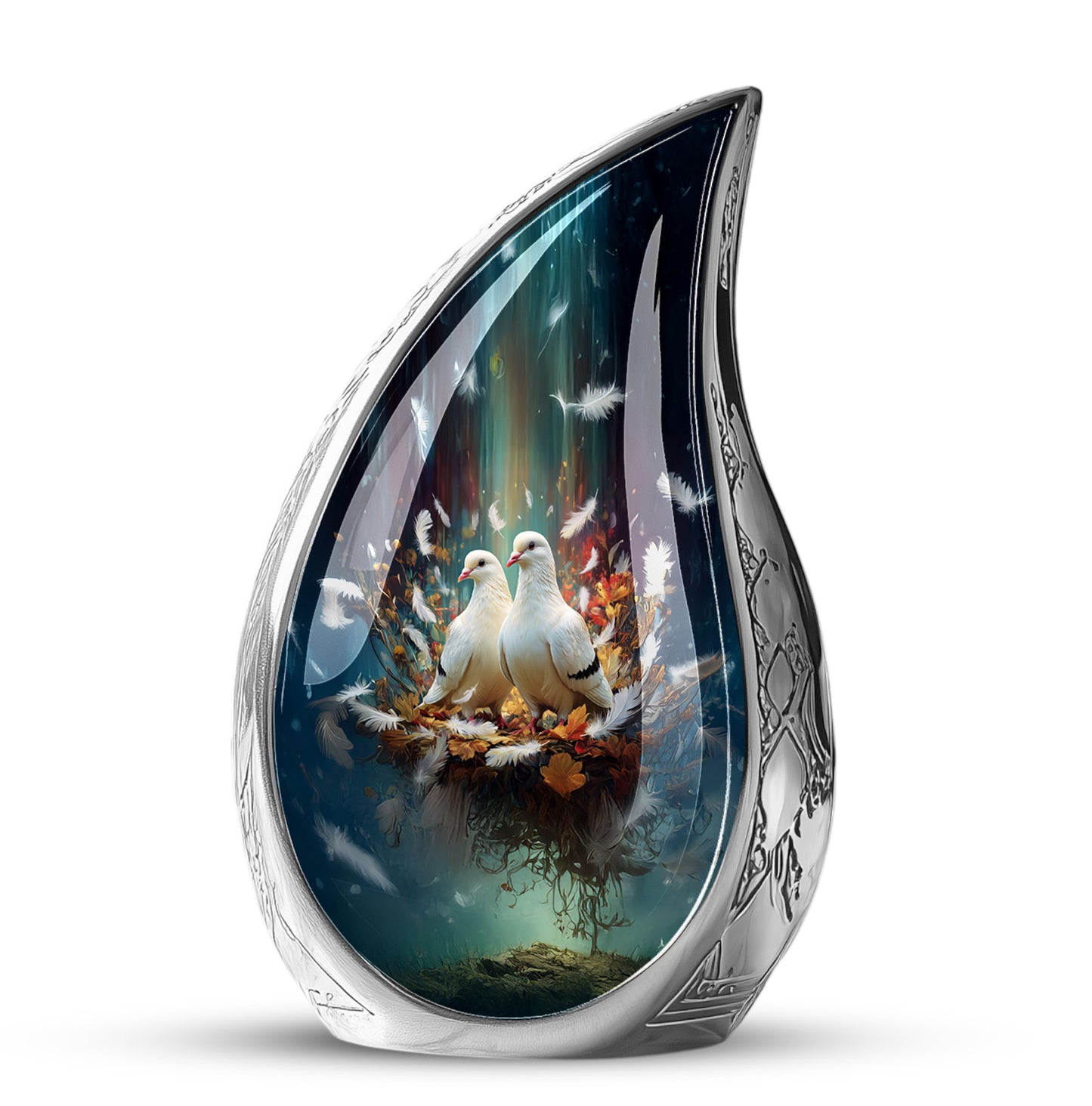 Black Dove Cremation Urns - Enduring Memorial 10-inch, 200 cu in - Yatskia