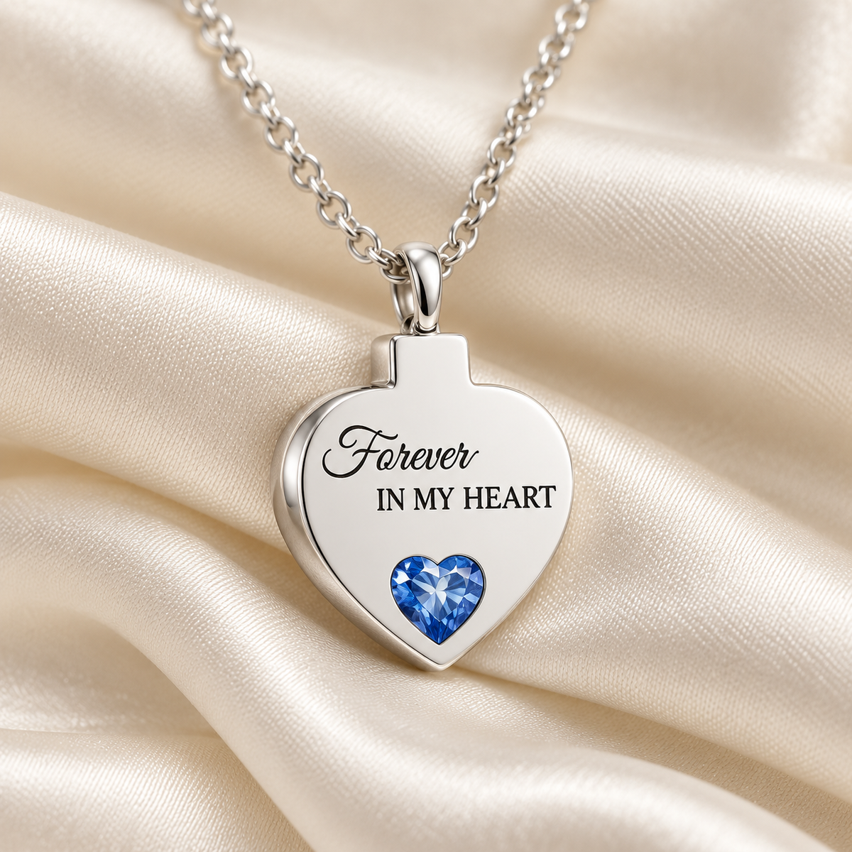 Forever in My Heart Memorial Pendant Necklace