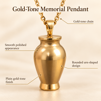 Cremation Urn Necklace for Ashes | Memorial Keepsake Pendant