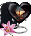 Cross Sacred & Solemn Memorial Cremation Urn For Mom and Dad