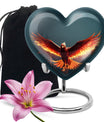 Elegant Phoenix Urn for Men - Metal Funeral Urns for Adult Humam Ashes