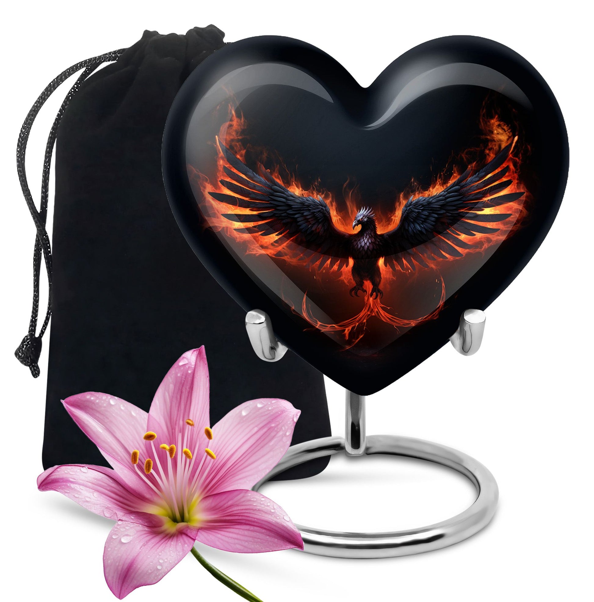 Elegant Phoenix Urn - Funeral Cremation Urns for Adult Human Ashes