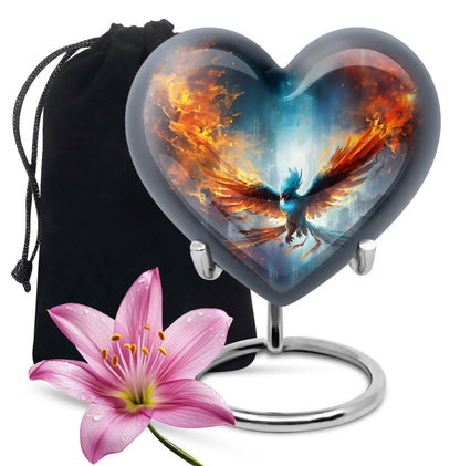 Unique Phoenix Cremination Urn for Men & Women - Memorial Funeral Urn