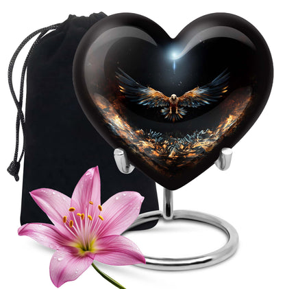 Phoenix Elegant Cremation Urn- Memorial For Male & Female