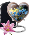 Forget Me Not Flower Cremation Urn for Human Ashes - Scorpion Grasses Urn