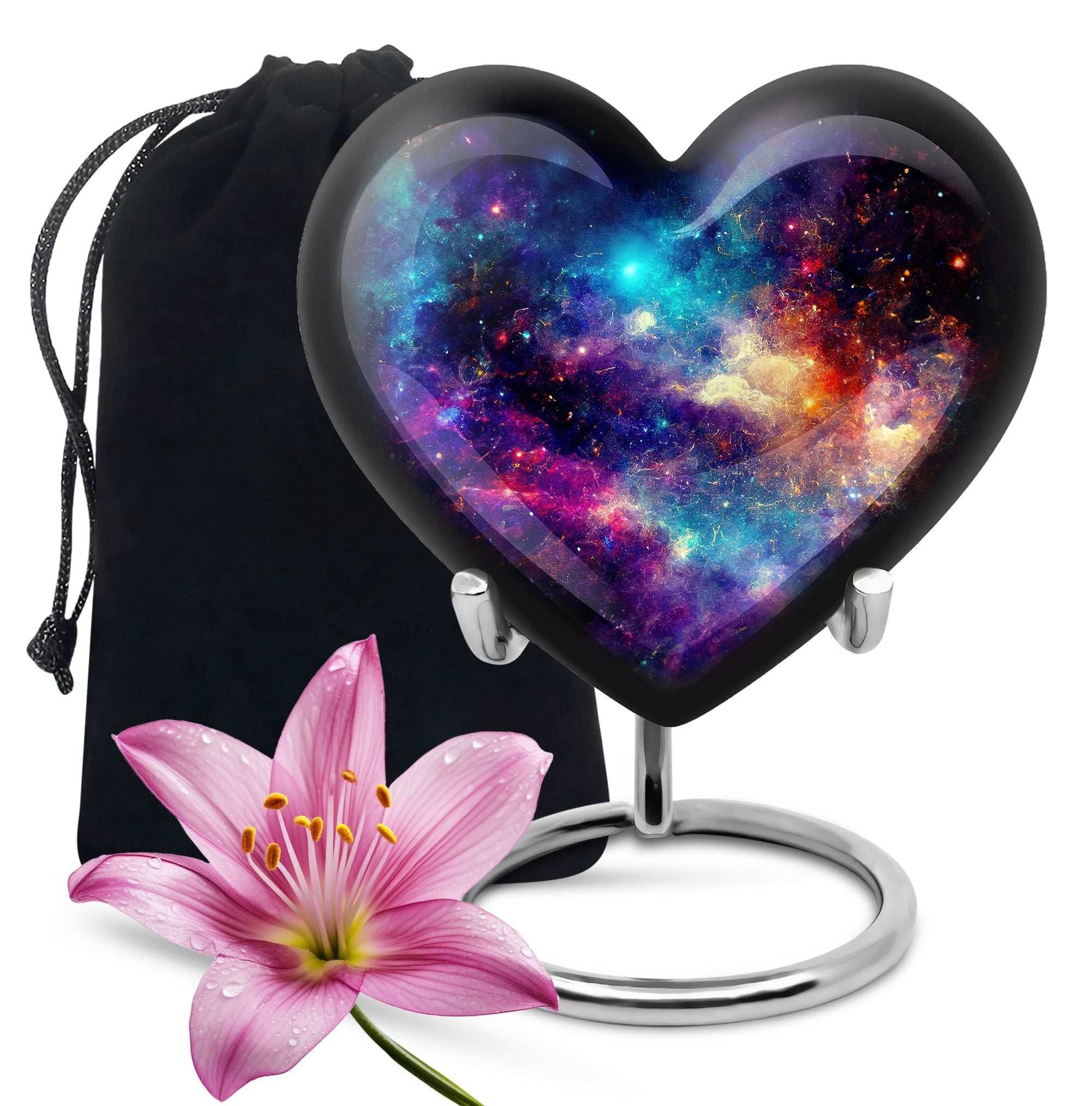 Galaxy Cremation Urn for Ashes – Cosmic Memorial Keepsake Urns For Women