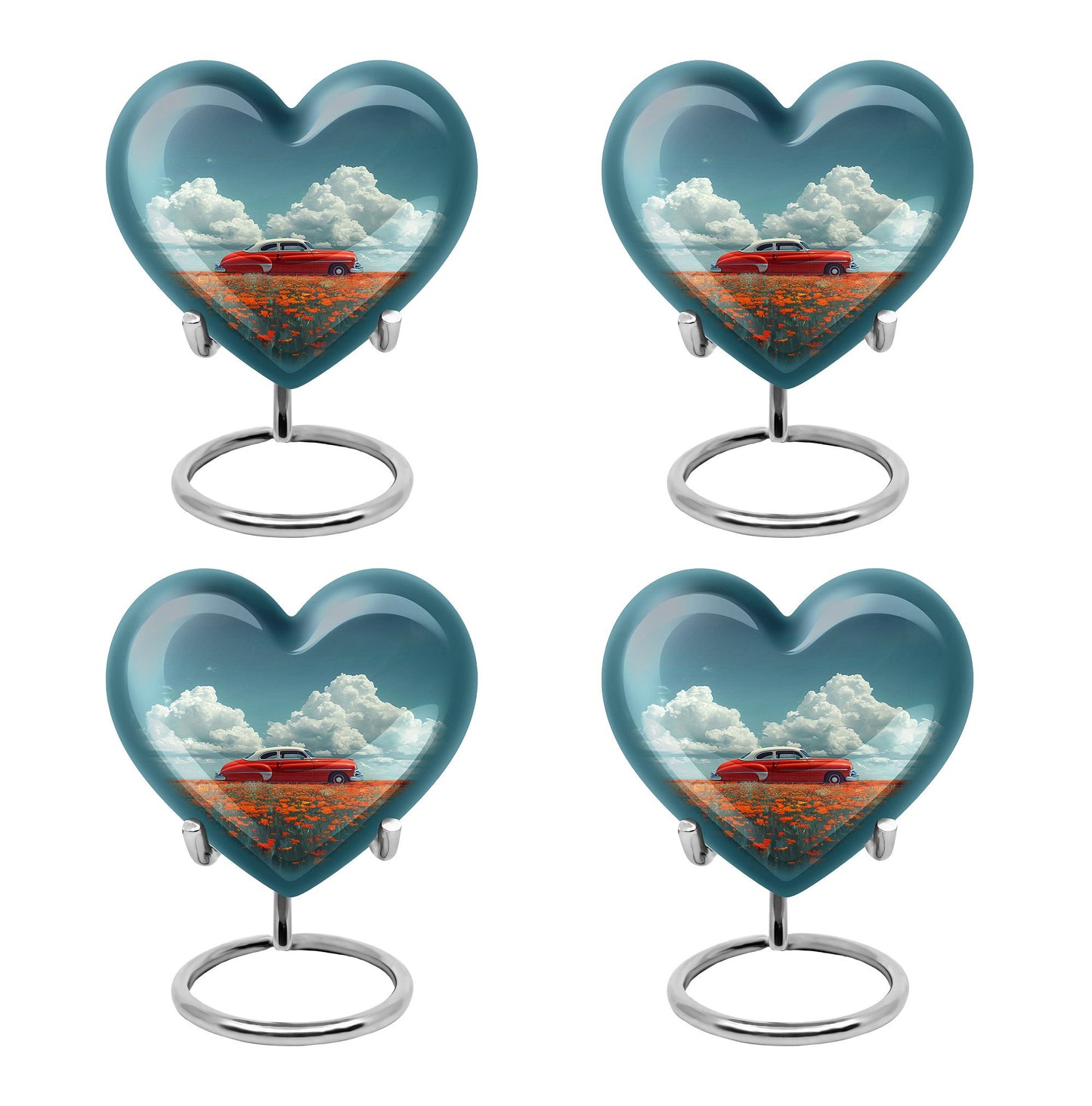  Car Urn 3 Inch Keepsake Pack of 4