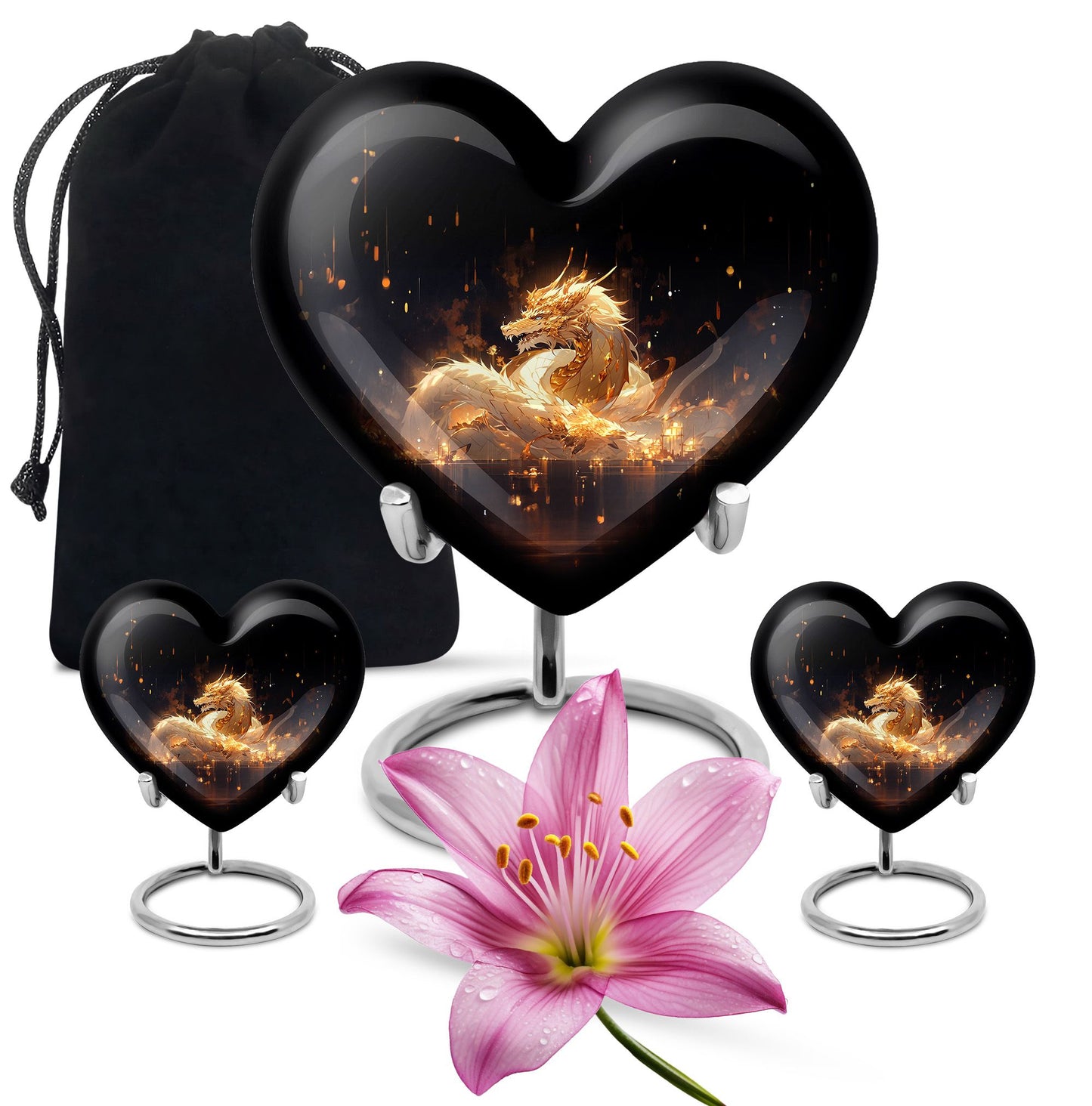  Dragon Urn Large Urn With 4 Keepsake Urn